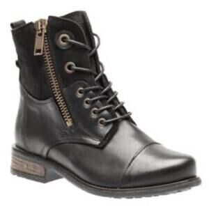 Tara M. Loris Lace Up Combat Boots Black Size 40 Contemporary Boho Moto Grunge